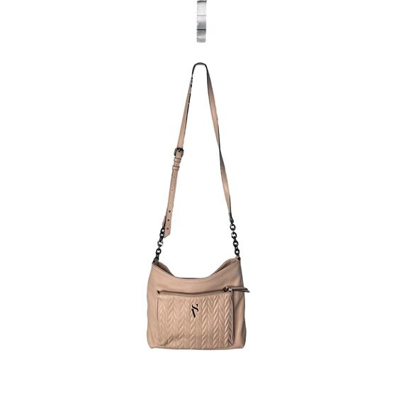 Simply Vera Vera Wang light pink shoulder bag medium gray metal detail - Picture 1 of 10